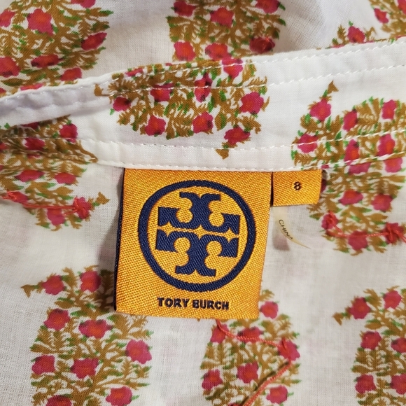 Tory Burch Lightweight 100% Cotton Tunic Size 8, Casual - Picture 7 of 10